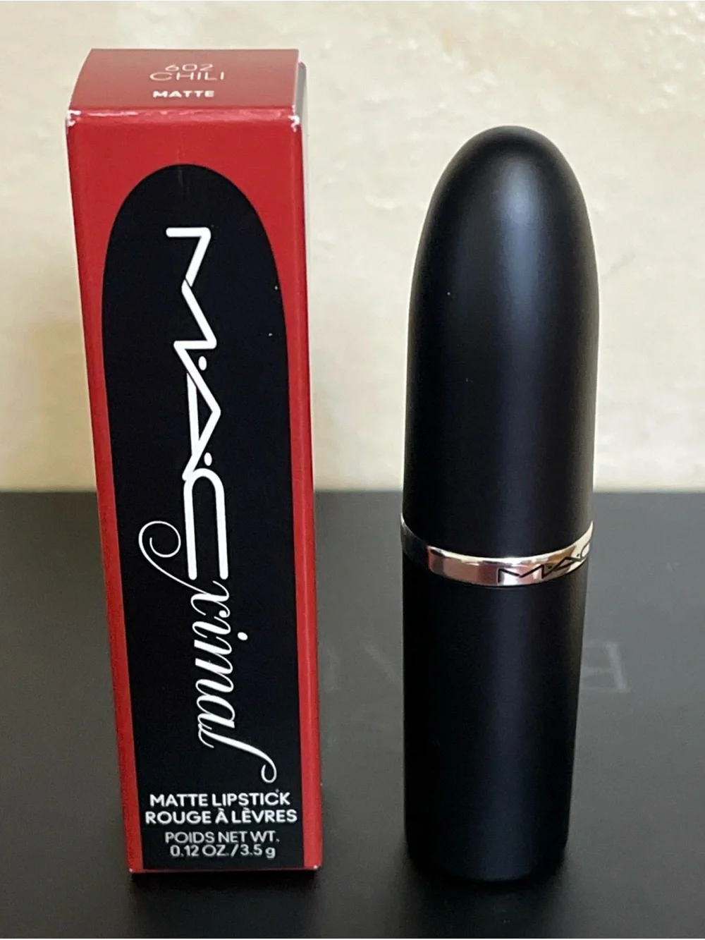 MAC MAcximal matte lipstick 602 Chili full size new